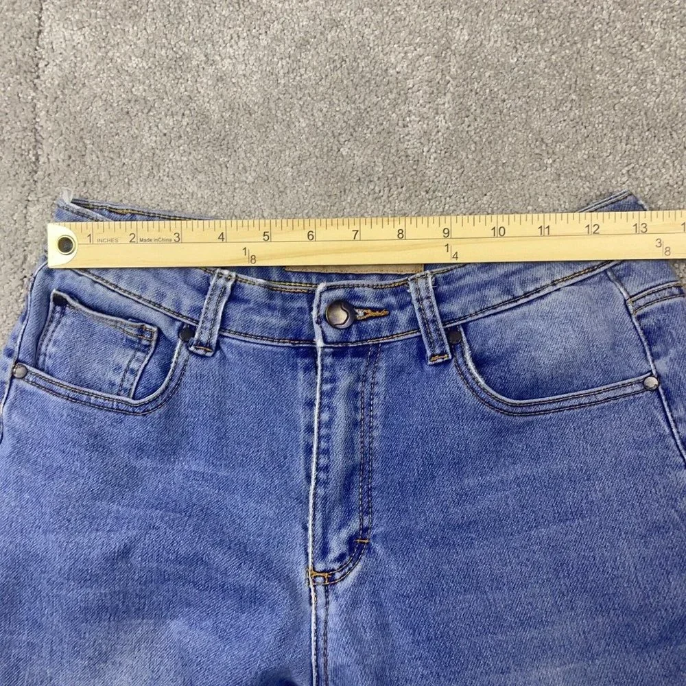 Joe's Jeans Girl's Size 16 (25x29) Mid-Rise Medium Wash Straight Leg Denim - Picture 6 of 12